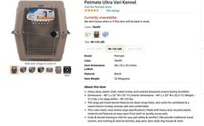 Large Dog Crate/ Kennel - Petmate Ultra Vary Kennel