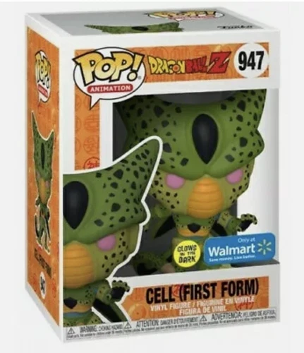 Funko Pop Cell First Form GITD Walmart Exclusivo en Mano + Protector