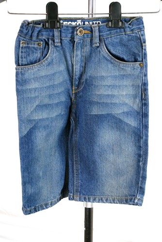 Ecko Unlimited Blue Medium Stonwashed Denim Jean Shorts Bots Size 22x9 - Picture 2 of 7