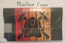 Magnetic Mailbox Cover Graphic Firefighter Helmet & Axes, 911 First Responders