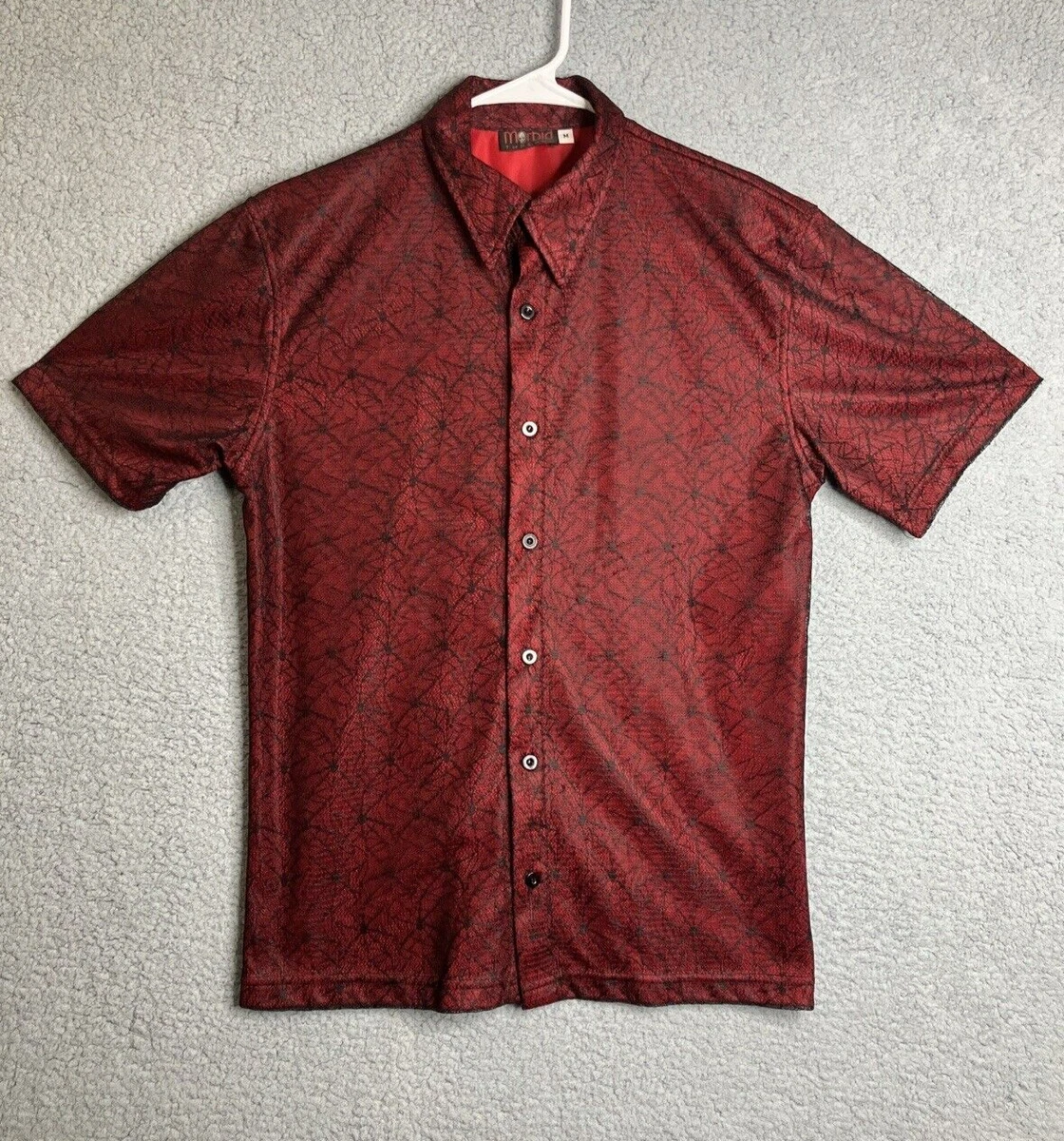 mens gothic button up shirt