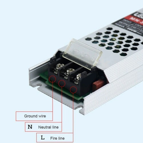 Transformador de fuente de alimentación de controlador LED 240V - CC 12V ultra delgado adaptador de alimentación IP20 - Imagen 1 de 27