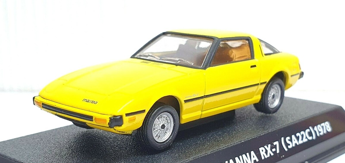1/64 Konami 1978 MAZDA SAVANNA RX-7 SA22C YELLOW diecast car model