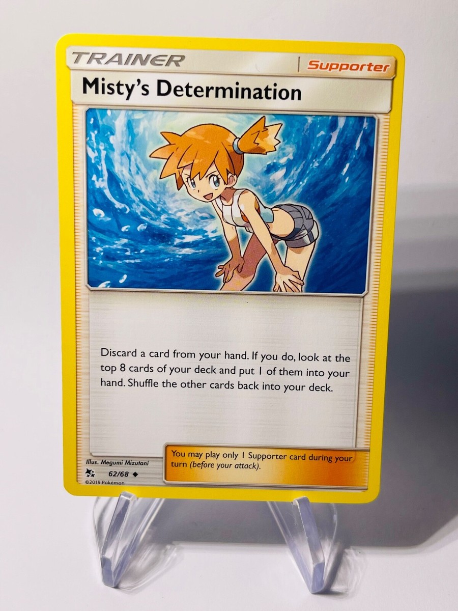 MISTYS DETERMINATION 2019 Pokemon Hidden Fates Uncommon TRAINER 62/68 MISTYS DETERMINATION 2019 Pokemon Hidden Fates Uncommon TRAINER 62/68