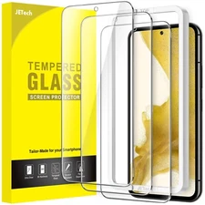 JETech Screen Protector for Samsung Galaxy S22 5G 6.1-Inch, 3-Pack