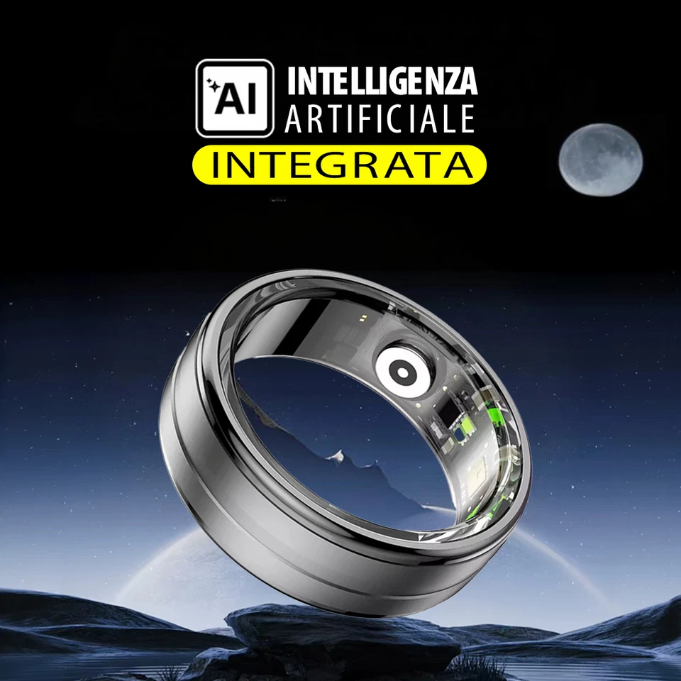 Smart Ring 2025: Modello con AI, Anello Smart Monitora Salute e Attività Fisica - Immagine 2 di 4