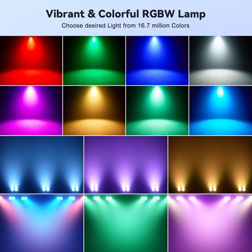 10pcs COB LED Par Light RGBW Stage Audience Blinder Light Wedding Party DMX 150W - Picture 5 of 19