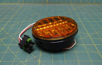 Dialight 41131AB807 41 Series 12V Amber Rear Turn Light, 4.5'' Diameter