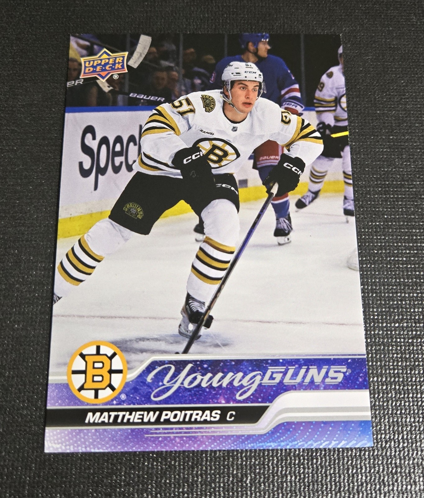 Matthew Poitras 2023-24 Upper Deck Series 2 RC Young Guns Jumbo Oversized 478