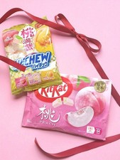Japanese KitKat Peach Flavor Hi-Chew Peach Trio KitKat Limited Edition