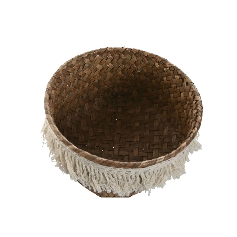 Korb-Set Home ESPRIT Naturfaser Boho Abgenutzt 16 x 16 x 6 cm - Bild 3 von 4