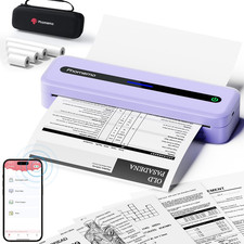 Phomemo Portable Printer, 300Dpi Thermal Printer A4 for Home, Photo, Invoice, St