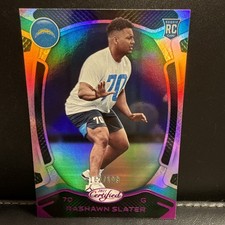 Rashawn Slater 2021 Panini Certified PINK Mirror RC SP 162/199