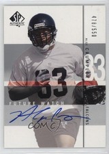 2001 SP Authentic Future Watch /550 Alge Crumpler #123 Auto 1dm4