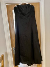 Long black evening dress/prom gown size 18 by Debut