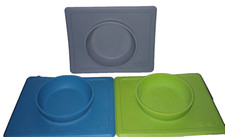 EZ PZ Happy Bowl Silicone Suction Bowls w/ Built-in Placemats - Lot of 3 - Good
