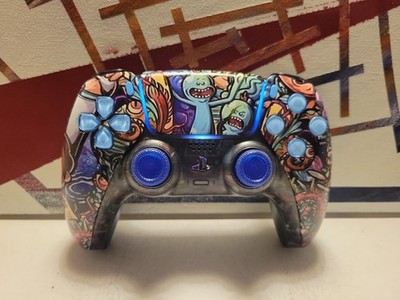 TMR Analogs Custom Rick And Morty Ps5 Sony DualSense Wireless Hydro Dipped 