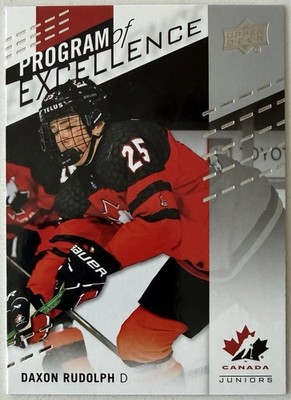 Daxon Rudolph Rookie 2025 Upper Deck Team Canada Juniors POE #143 (RC)