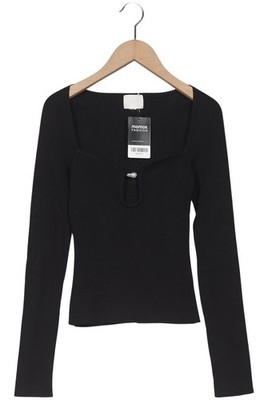 H&M Pullover Damen Strickpullover Strick Oberteil Gr. XS Schwarz #59d16zs