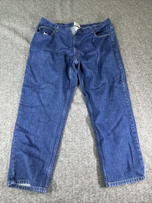 LL Beans Natural Fit Men Blue Straight Leg Jeans Size 42X29 - 100% Cotton