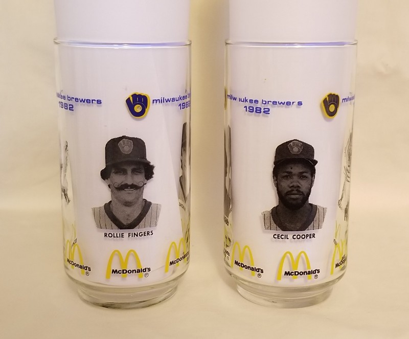 McDonald's - Milwaukee Brewers 1982 Glasses - set of 2