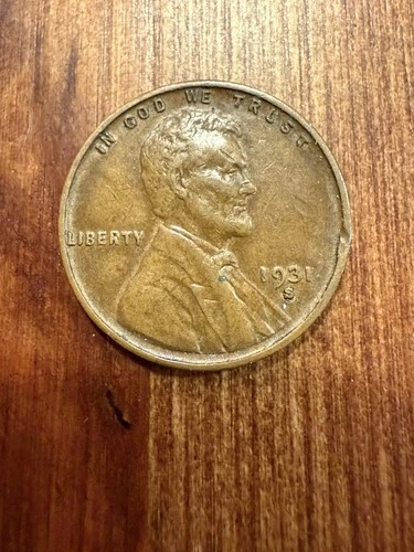 1931-S Key Date Lincoln Wheat Cent 1C — VF+/XF Details — Cleaning