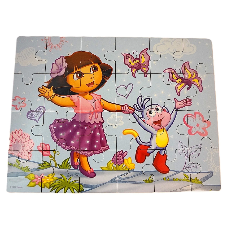 Набор из 3 деревянных пазлов Dora The Explorer Viacom для детей - Изображение 2 из 4