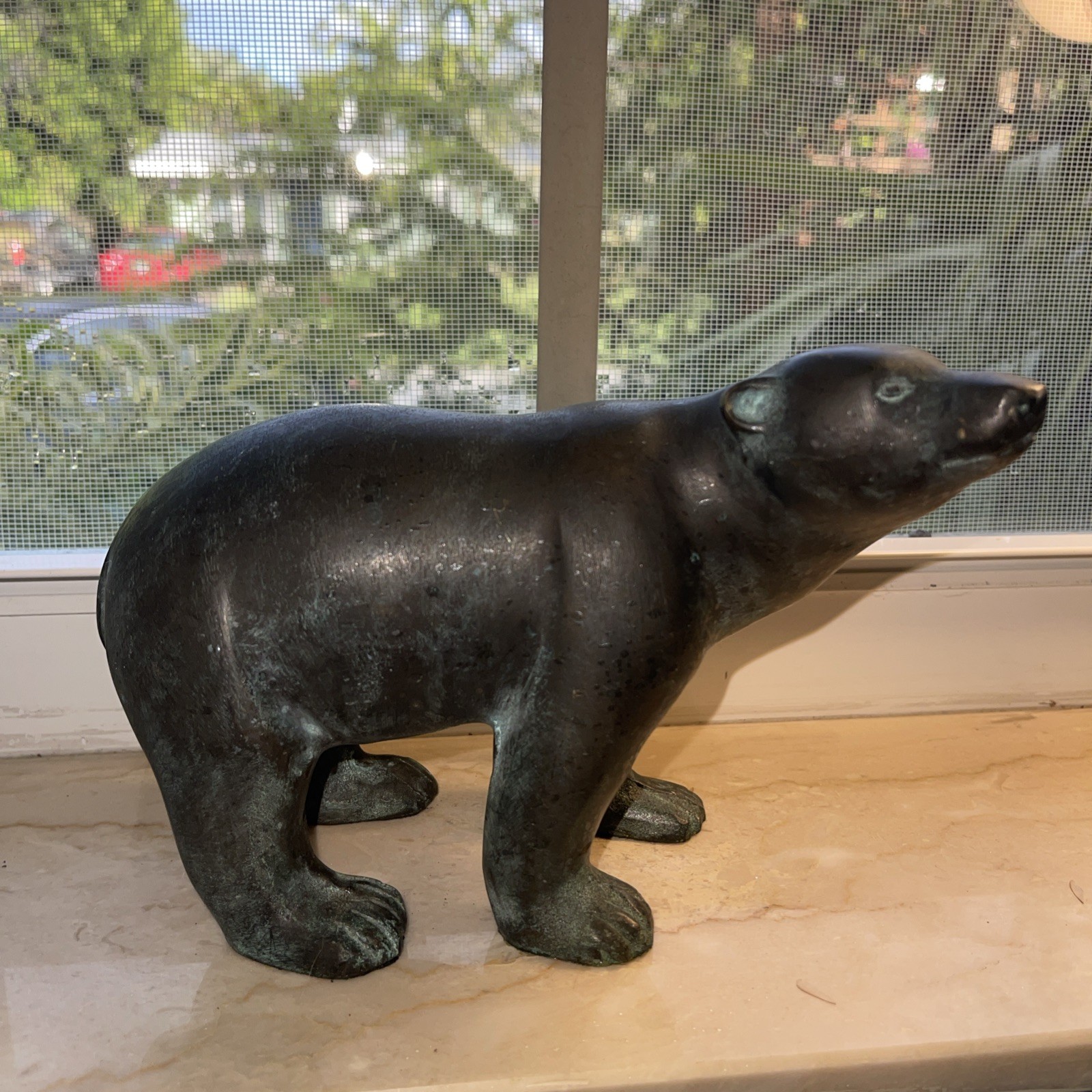 VTG Bronze Pierre Chenet-Style Polar Bears Unmarked
