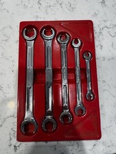 Snap-on 5 Piece Sae 6 Point Double End Flare Nut Wrench Set Rxfs605b Nice Snap-on 5 Piece Sae 6 Point Double End Flare Nut Wrench Set Rxfs605b Nice