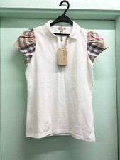 Burberry Brit Men's Nova Check Polo Shirt Short Sleeve M White