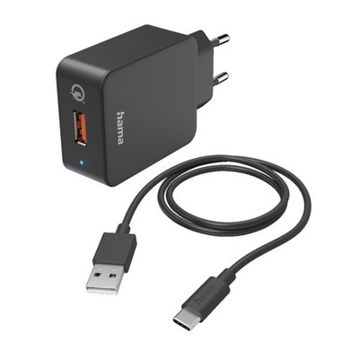 HAMA USB-C Qualcomm  Quick Charge  3.0 Ladegerät Universal, 3.6 - 12 Volt 19.5 W