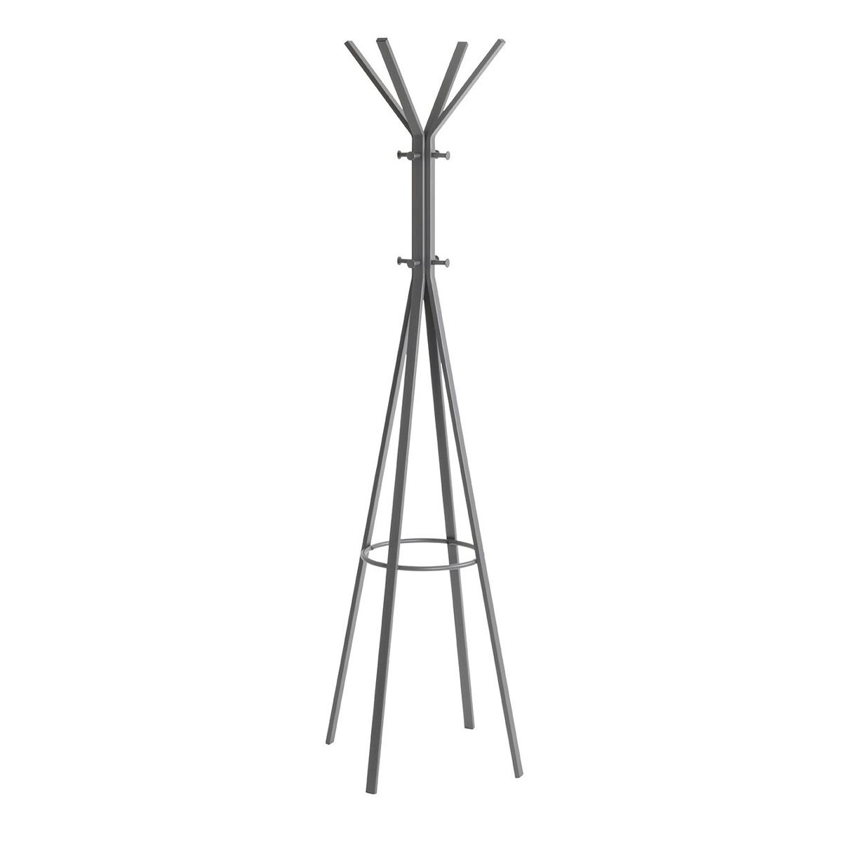Porte-manteau design Jake 175cm en acier gris haute finition