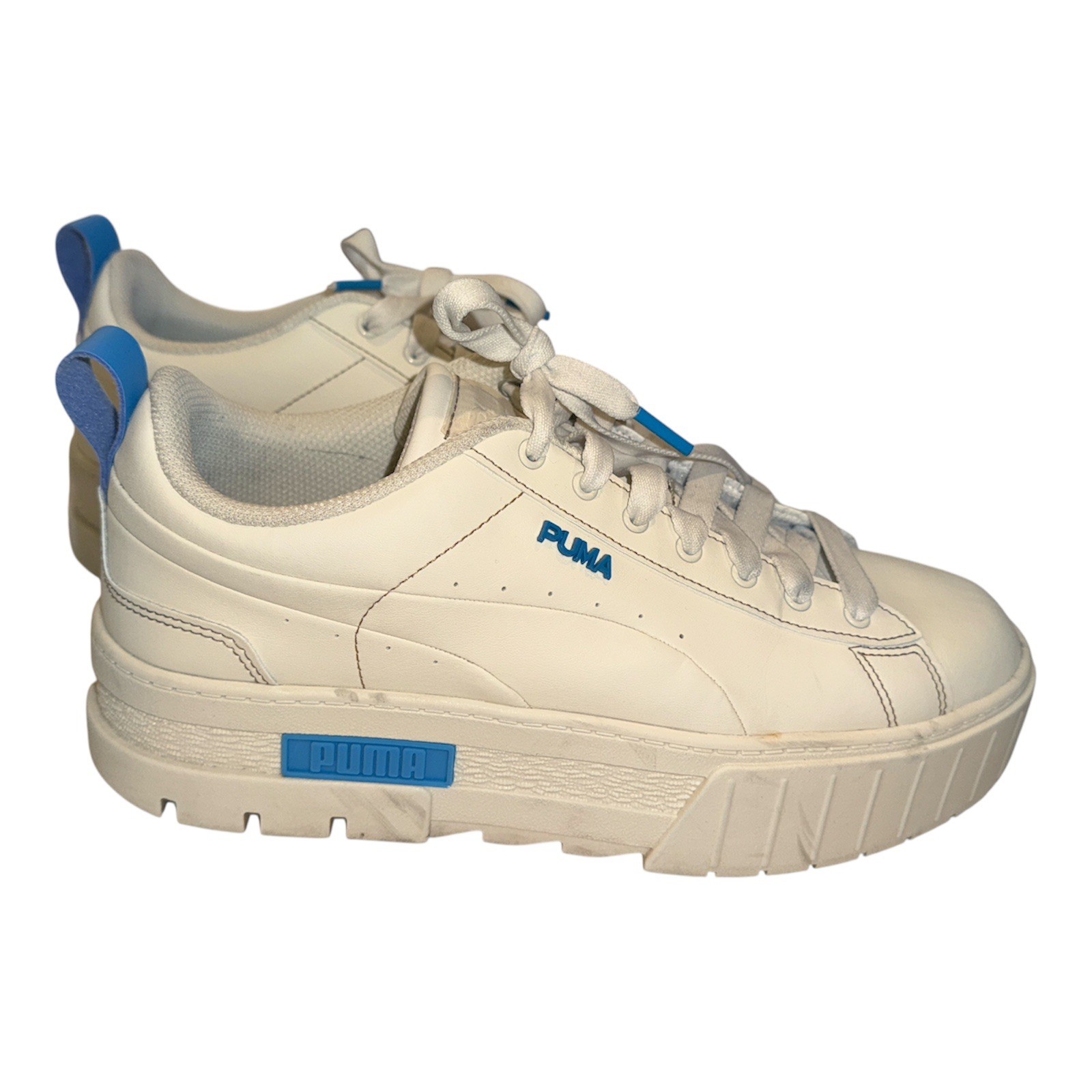 Puma Womens Mayze Infuse Platform Fashion Sneaker Shoes White 384974-02 size 10 thumbnail 2