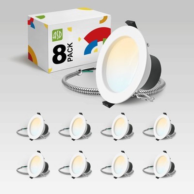 ASD 4 Inch Commercial Canless LED Downlight, Power Adjustable 7/10/13W Lighti...