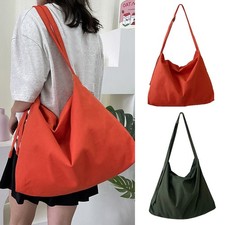 Womens Ladies Canvas Tote Bag Messenger Crossbody Casual Satchel Shoulder Bag