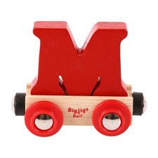 Rail Name Letter M Dark Red 
