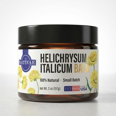 Nativae Helichrysum Balm   Italicum Essential 2 Ounce Pack of 1