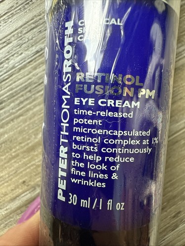 PETER THOMAS ROTH RETINOL FUSION PM EYE CREAM 1 fl oz /30ml Sealed - Picture 3 of 6