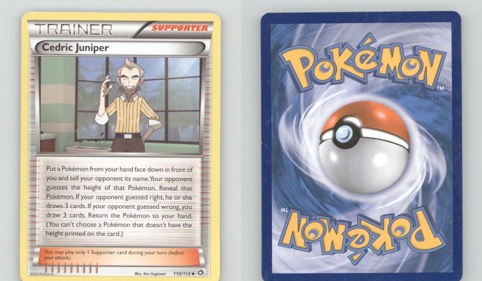 CEDRIC JUNIPER 110/113 UC LEGENDARY TREASURES POKEMON LP