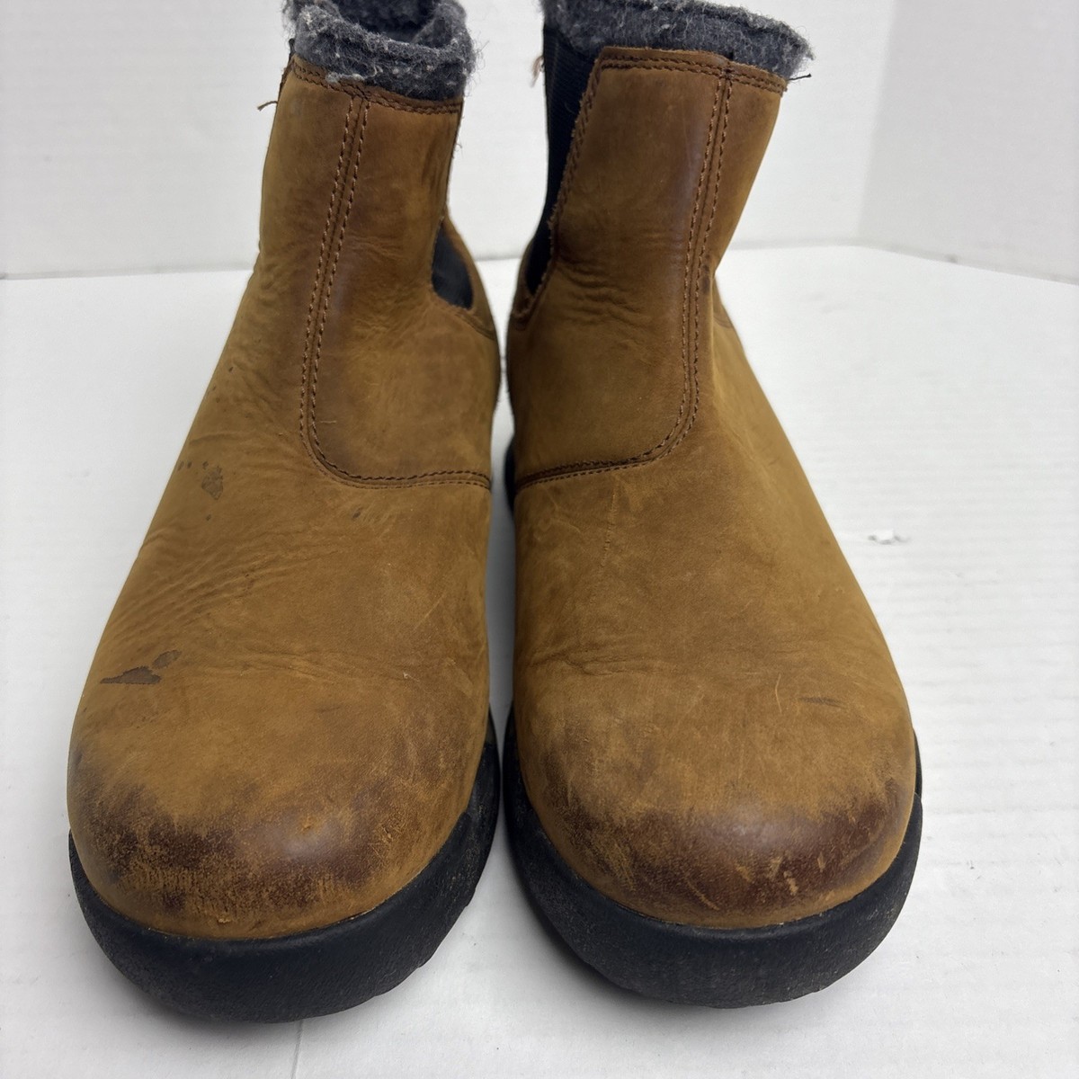 Sorel Men Size 7.5 Boots Paxson Chukka Brown Leather NM2196  display picture 1