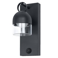 Led Wandlampe Aluminium Osram 3000 K IP65 Sensor H:26,1 Cm Wandleuchte Garten