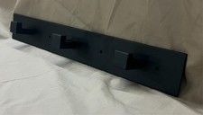 Three-Hook Black Towel / Clothes Hook for Closet or Bathroom