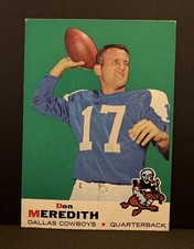 1969 Topps Football #75 Don Meredith Dallas Cowboys - EX