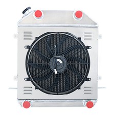 3 Row Radiatorshroud Fan For 1939-1941 Ford Deluxe Pickup Flathead V8 Engines
