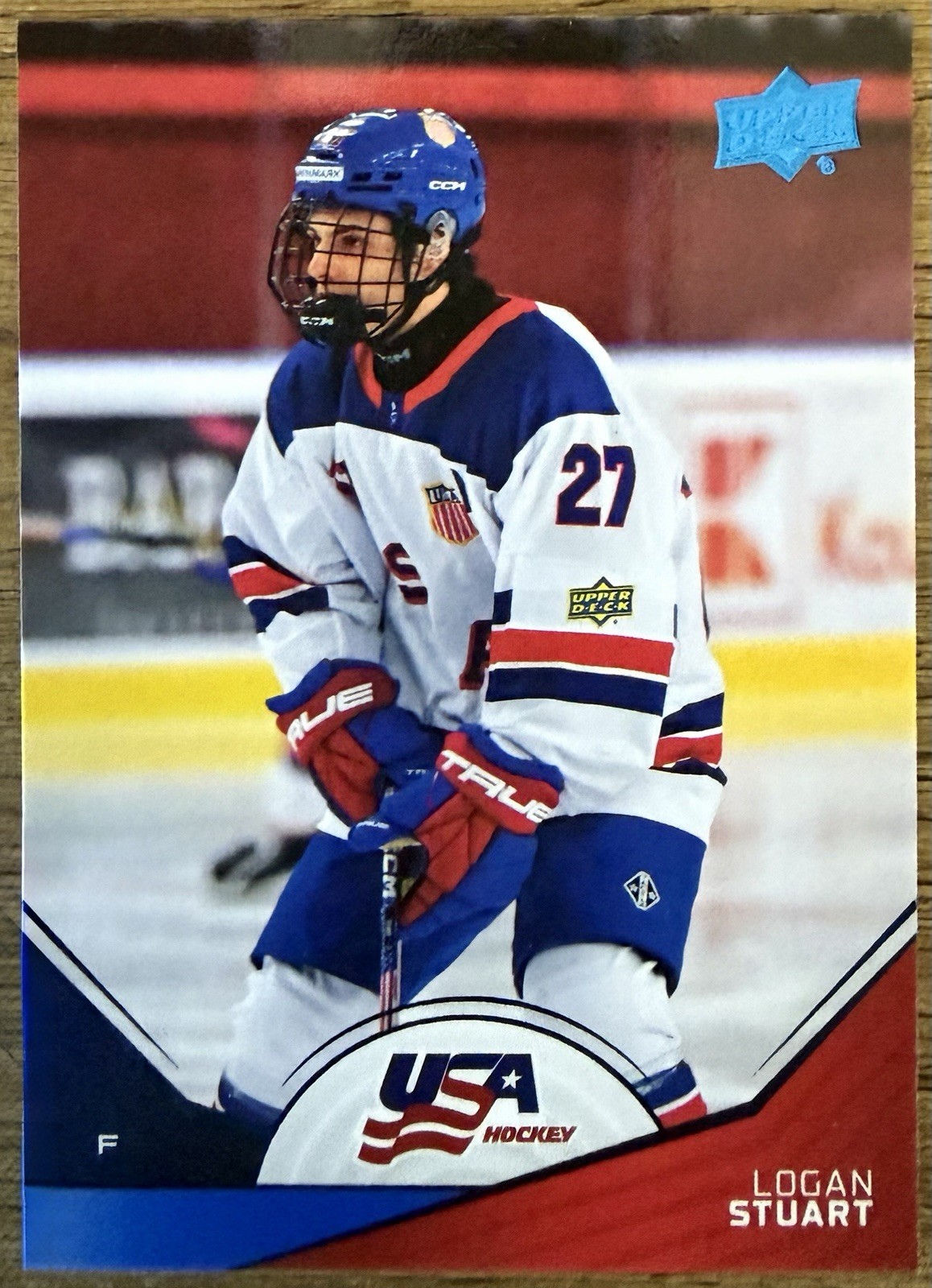 Logan Stuart Rookie 2026 USA Hockey Juniors 68 Blue RC Capitals / Univ of Denver