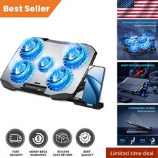 360  Cooling Laptop Stand with 5 Height Levels  Phone Holder - Quiet Operation