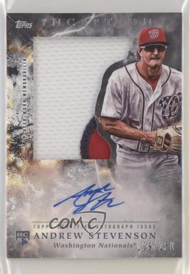 2018 Topps Inception 109/150 Andrew Stevenson RPA Rookie Jumbo Patch Auto RC 9cf