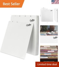 Durable Vinyl Record Dividers A-Z  12" x 12"  26 Tab Set for Organization