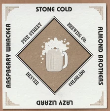 Pine Street Brewing Beer Coaster Denver CO