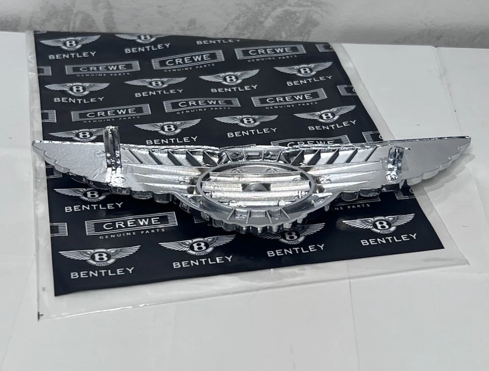 Bentley Continental GT GTC Flying Spur emblema parrilla delantera insignia de ala OEM Foto 3 de 3